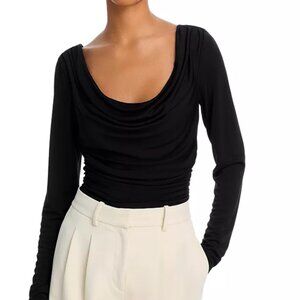 Cinq à Sept Cherise Ruched Long-Sleeve Top